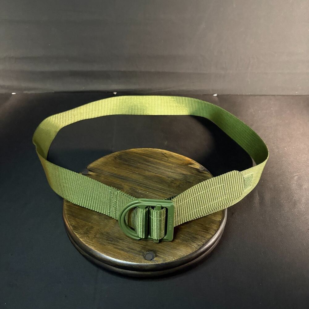 Tru-Spec Nylon Range Belt Size 3XL Tactical Gun Olive Drab Green Metal 4198008